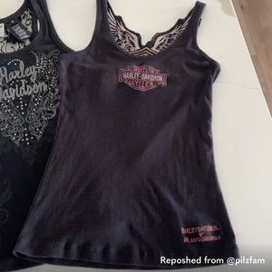 HARLEY DAVIDSON black tank top